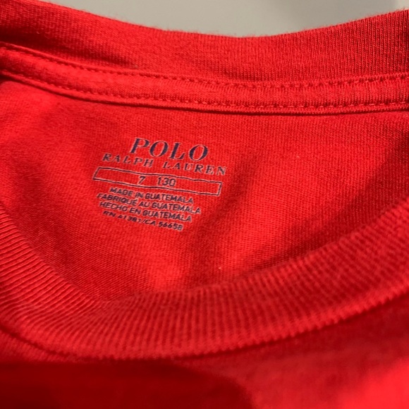 Pristine Boys RL Polo Holiday L/S Shirt-sz 7 - Picture 3 of 3